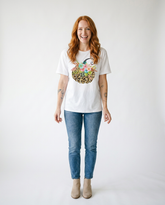 Vintage Pumpkin Graphic Tee | Feminine Autumn Cotton Top