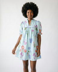 Floral V-Neck Ruffle Dress | Romantic Cottagecore Style