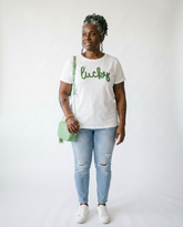 Lucky Sequin St. Patrick's Day Top | Sparkle Cotton Tee