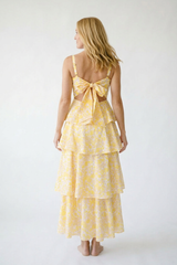 Floral Layered Tiered Maxi Dress | Cottage Blush Floral
