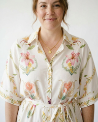 Floral Tie-Waist Half Sleeve Romper | Cottage Core Set