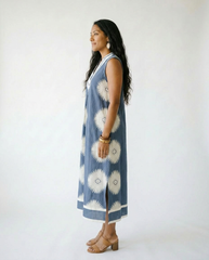 Umgee Geometric Midi Dress | Sleek Sleeveless Summer Style