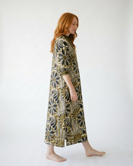 Umgee Abstract Print Midi Dress | Romantic Cottage Style