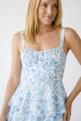Floral Layered Tiered Maxi Dress | Cottage Blush Floral