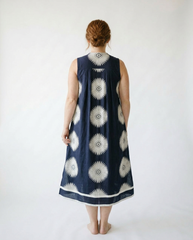 Umgee Geometric Midi Dress | Flowy Sleeveless Sundress