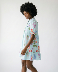 Floral V-Neck Ruffle Dress | Romantic Cottagecore Style