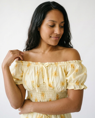 Floral Smocked Two-Piece Skirt Set | Cottage Blush