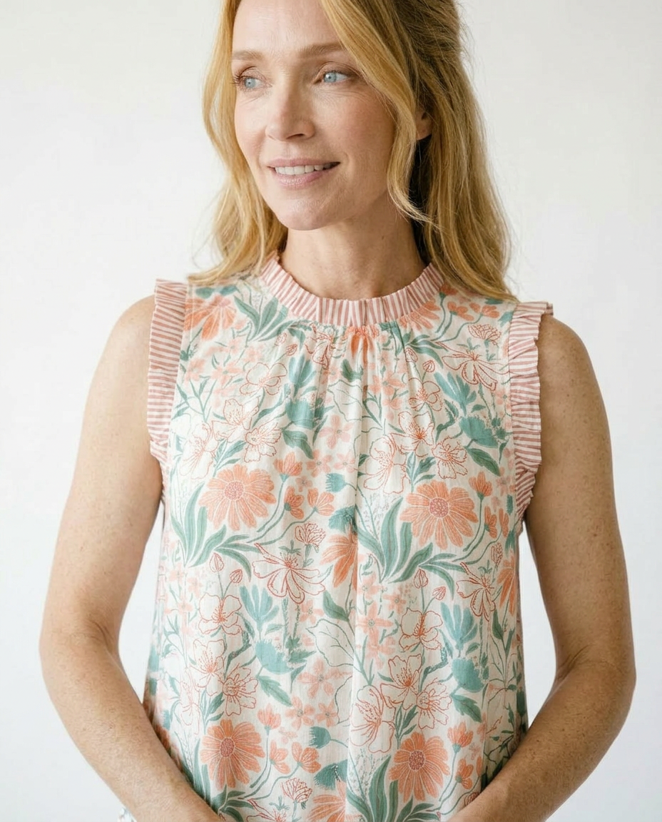 Floral Babydoll Dress with Pockets | Cottage Blush