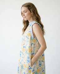Floral Babydoll Dress with Ruffles | Cottage Blush
