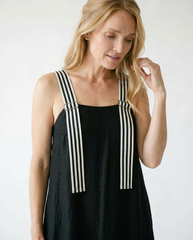 Striped Strap Midi Dress | Romantic Summer Cottagecore