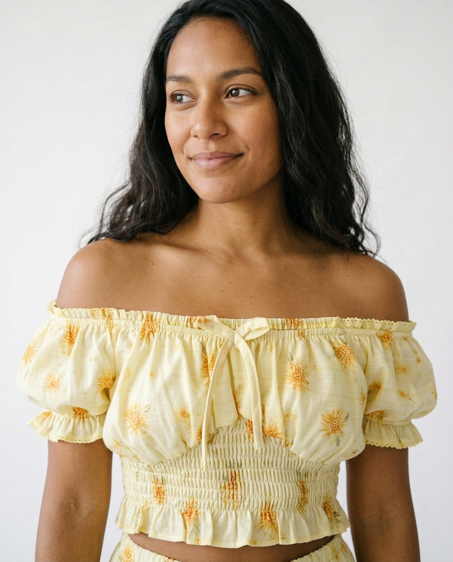 Floral Smocked Two-Piece Skirt Set | Cottage Blush