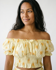 Floral Smocked Two-Piece Skirt Set | Cottage Blush
