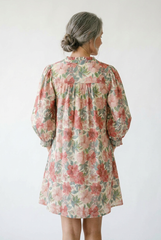 Floral Smocked Mini Dress | Vintage Cotton Cottagecore Style