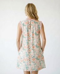 Floral Babydoll Dress with Pockets | Cottage Blush